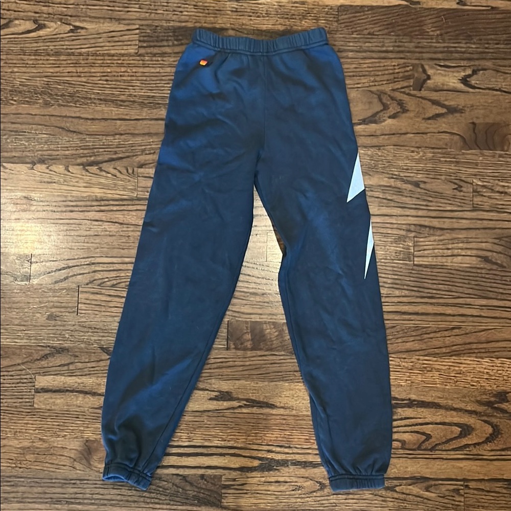Aviator Nation Black Lightning Bolt Sweatpants